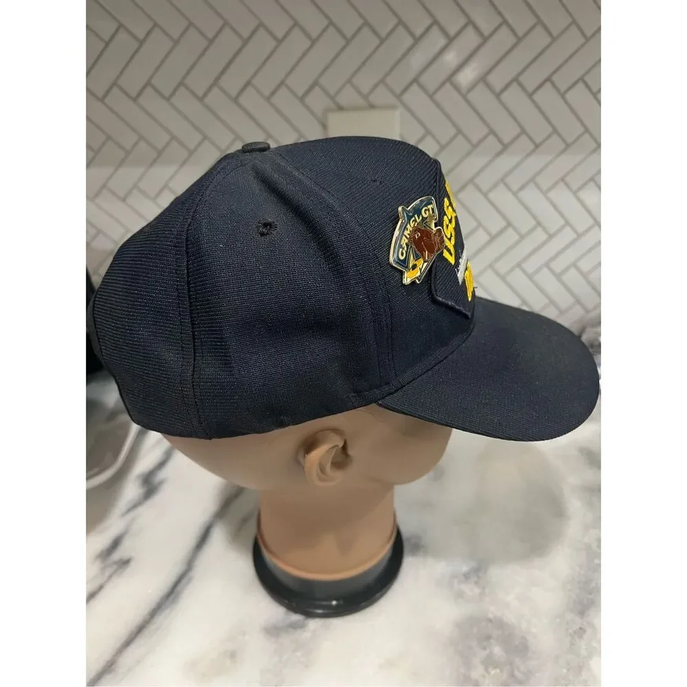 USS Merrill DD-976 Destroyer Hat Navy Ship Cap Vintage Snapback Made in USA Pin - Picture 2 of 6
